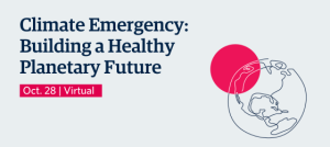 Climate Emergency: Building a Healthy Planetary Future Conference Banner