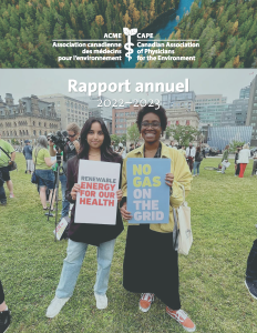 couverture du rapport annuel de l'ACME 2022-2023