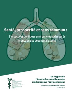 Santé, prospérité et sens commun : l'impact des politiques environnementales sur la réduction des dépenses de santé